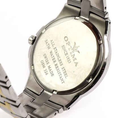 Optima • Swiss Watch • Stainless Steel • 45mm • Quartz • 3ATM • OSM326