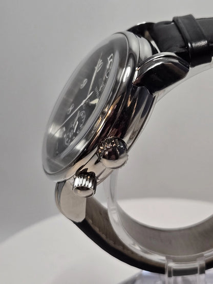 Graf Zeppelin • German Made Dual Time • Big Date Watch • Dual Crowns • 7644-2