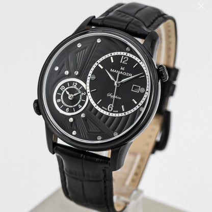Manager Watches • Dual Time • Stainless Steel • 44mm Quartz • 5ATM Saphire