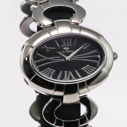 Murex Swiss Watch 40mm Stainless Steel Quartz Black Mother Of Pearl 3ATM RSL913