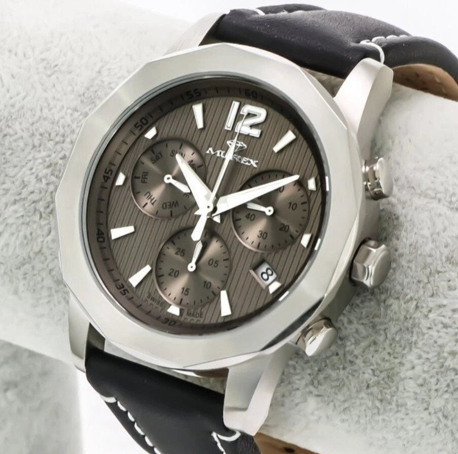 Murex • Swiss Chronograph Watch • MUC605-SL-2 • 44.7mm • Date SubDay • WR 5ATM