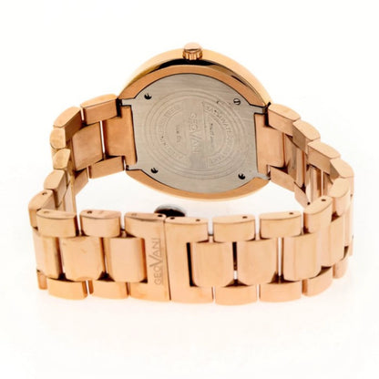 Geovani Swiss 44mm Stainless Steel PVD Rose Gold Quartz Watch 3ATM GOB511