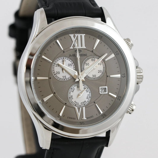 Murex Swiss 44mm Chronograph Watch Stainless Steel Quartz 5 ATM MUC503