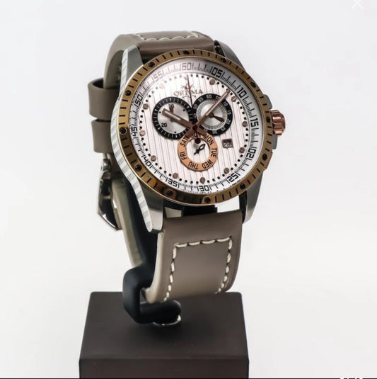 Optima • Swiss Chronograph Watch • Stainless Steel Quartz • 45mm • OSC281-SRL-1