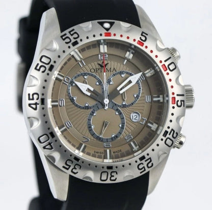 Optima • Swiss Chronograph Watch • Stainless Steel • 47mm Quartz • OSC342 • 5ATM