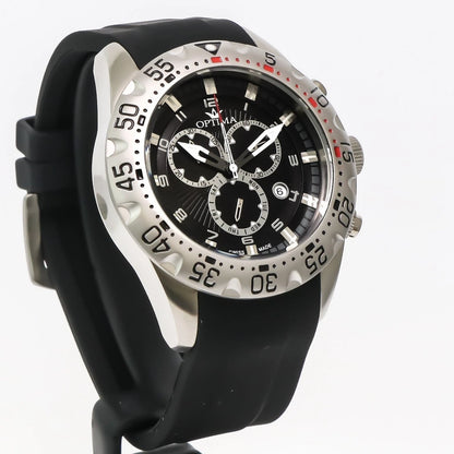 Optima • Swiss Chrono Watch • Stainless Steel • 45.36mm • Quartz • 5ATM • OSC339