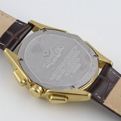Optima • Swiss Watch • Stainless Steel • 42 mm x 44.5mm• Quartz • 5ATM • OSC272