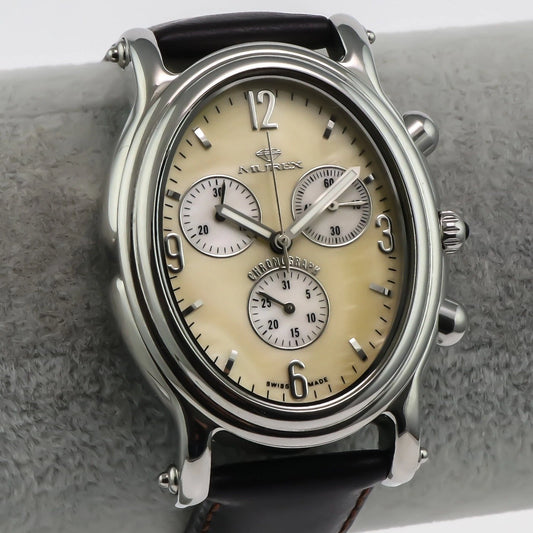 Murex Swiss Chronograph Watch Stainless Steel Quartz 35.7x48.20mm ISC627