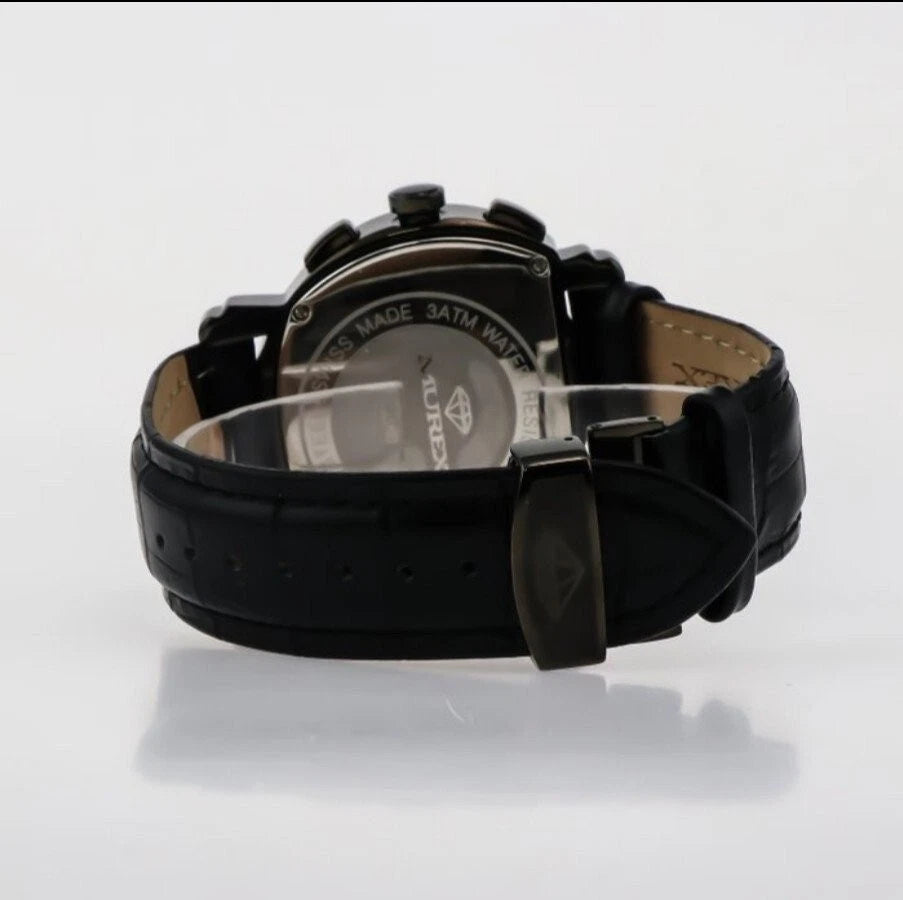 MUREX Swiss Chronograph Stainless Steel Quartz Watch 42.5x52mm 3ATM ISC792