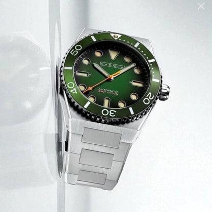 Cadola 44mm Farina Automatic "Moss Drift" Watch 42 Hr PR • PreOrder Ship 4/21/26