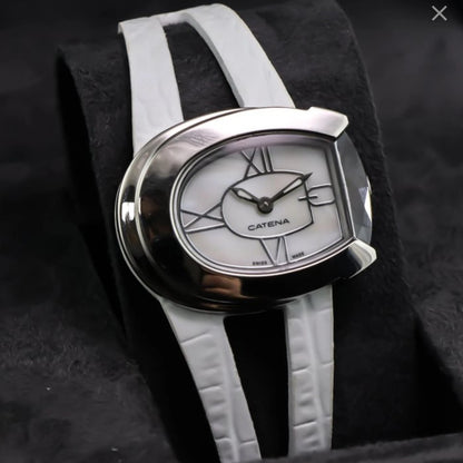 Catena Swiss 37mm Ronda Quartz Watch Stainless Steel 5ATM B001SCR13