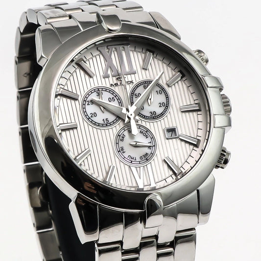 Murex Swiss 45mm Chronograph Watch Stainless Steel Quartz 5 ATM MUC512