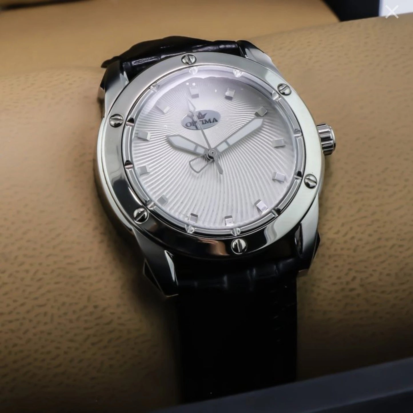 Optima Swiss Watch 38mm Stainless Steel Quartz 5ATM OSL293