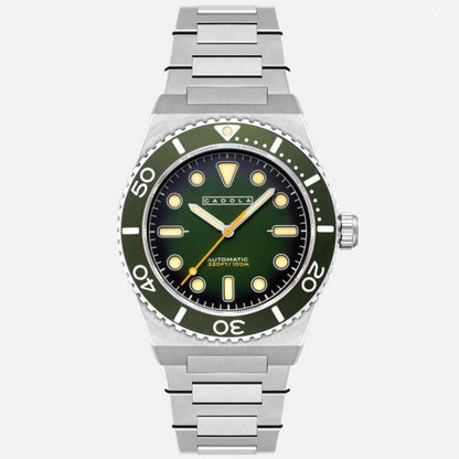 Cadola 44mm Farina Automatic "Moss Drift" Watch 42 Hr PR • PreOrder Ship 4/21/26