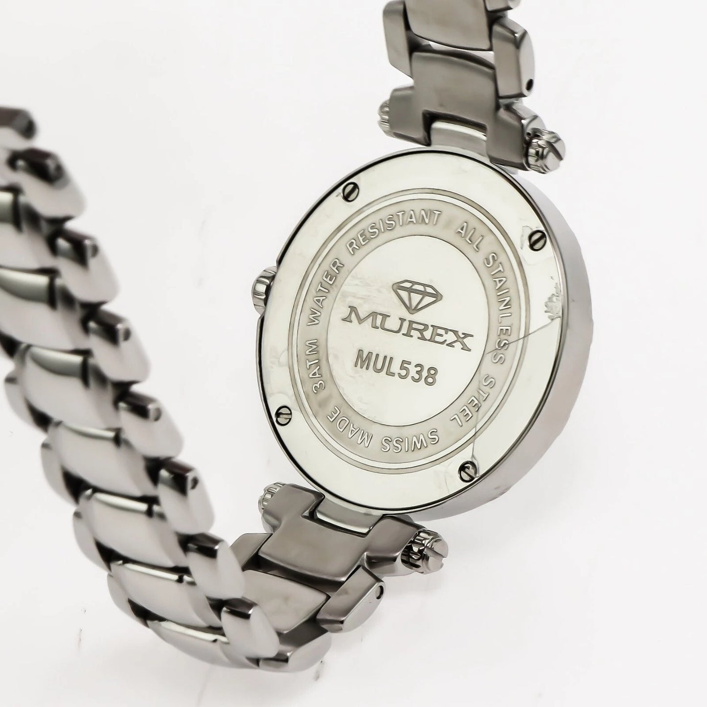 Murex • Swiss Watch • Stainless Steel • 37mm • Quartz • 3ATM • MUL538 Gem Inlaid