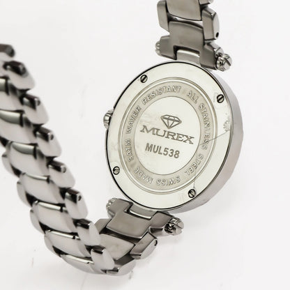 Murex • Swiss Watch • Stainless Steel • 37mm • Quartz • 3ATM • MUL538 Gem Inlaid