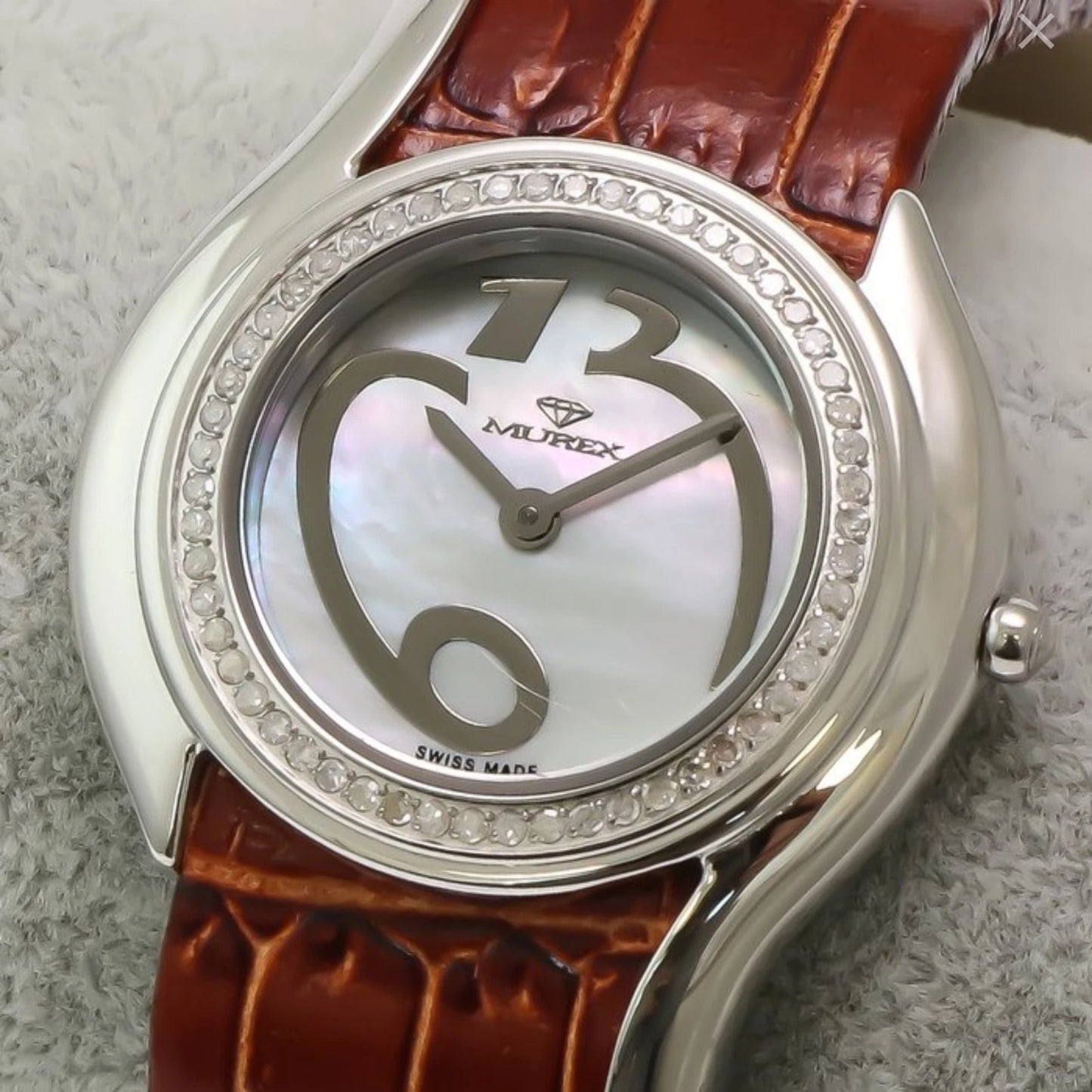 Murex Swiss Diamond Watch 32mm Stainless Steel 3ATM 60 SI Diamonds 0.34ct RSL722