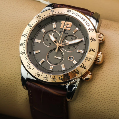 Optima • Swiss Chronograph Watch • Stainless Steel • 44.5mm • Quartz • OSC321