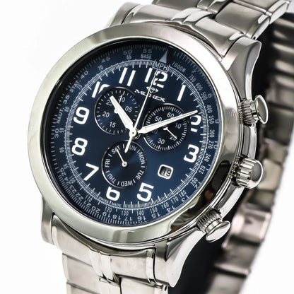Murex Swiss 45mm Chronograph Watch Stainless Steel Quartz 5 ATM• MUC533