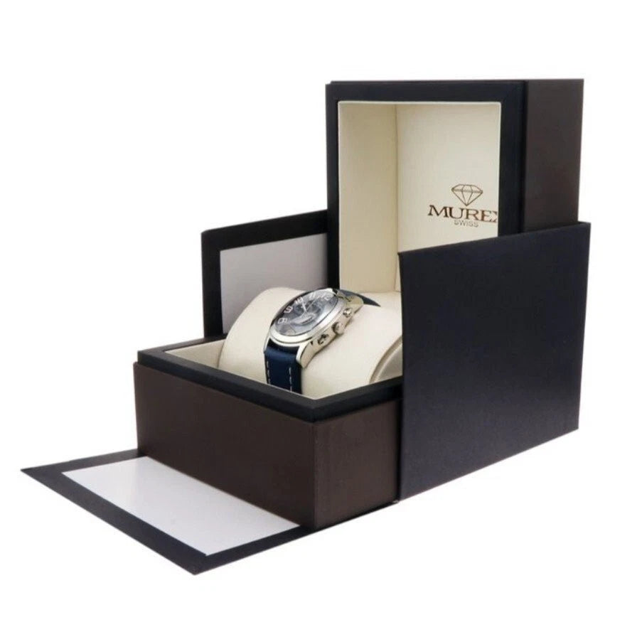 Murex Swiss Chronograph Watch ISC701-SL-9 Day Date Oval
