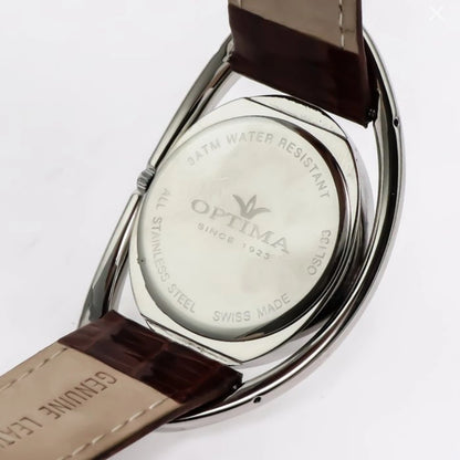 Optima Swiss 36mm Stainless Steel Quartz Womens Watch 3ATM OSL133