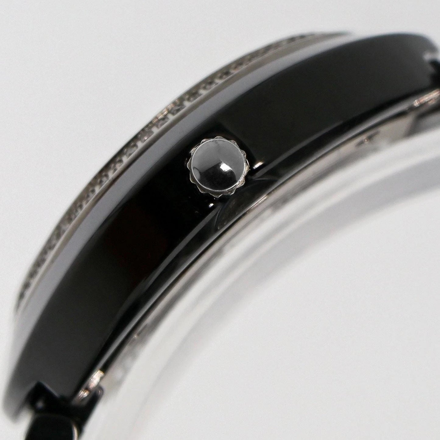 GEOVANI Swiss 34mm Black Ceramic Quartz Watch 3ATM GOL510