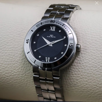 Murex • Swiss Watch • Stainless Steel • Quartz • 37mm • MUL502 • 5ATM Black MOP