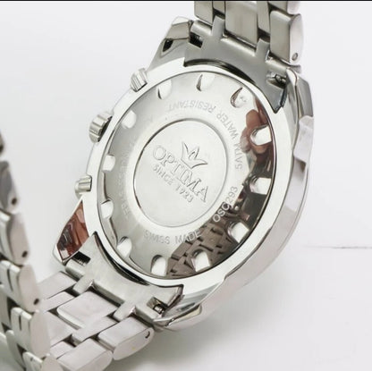 Optima • Swiss Chronograph Watch • OSC293-SS-1 • Date SubDay • 45mm WR 5ATM