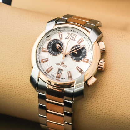 Optima • Swiss Chronograph Watch • Stainless Steel • Quartz • 43mm • OSC275