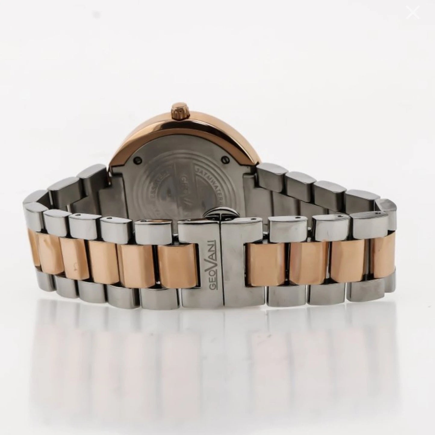 Geovani Swiss 38mm Stainless Steel & PVD Rose Gold Quartz Watch 3ATM GOL511