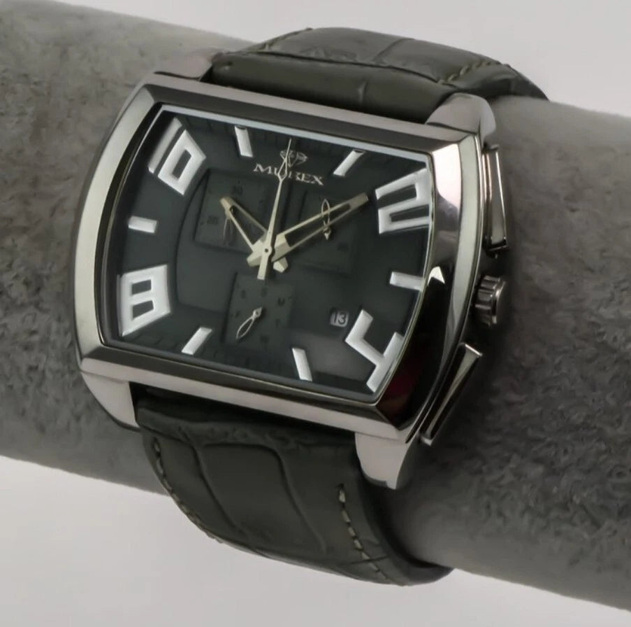 Murex• Swiss Chronograph Watch Stainless Steel Quartz 47.5x43.85mm ISC675