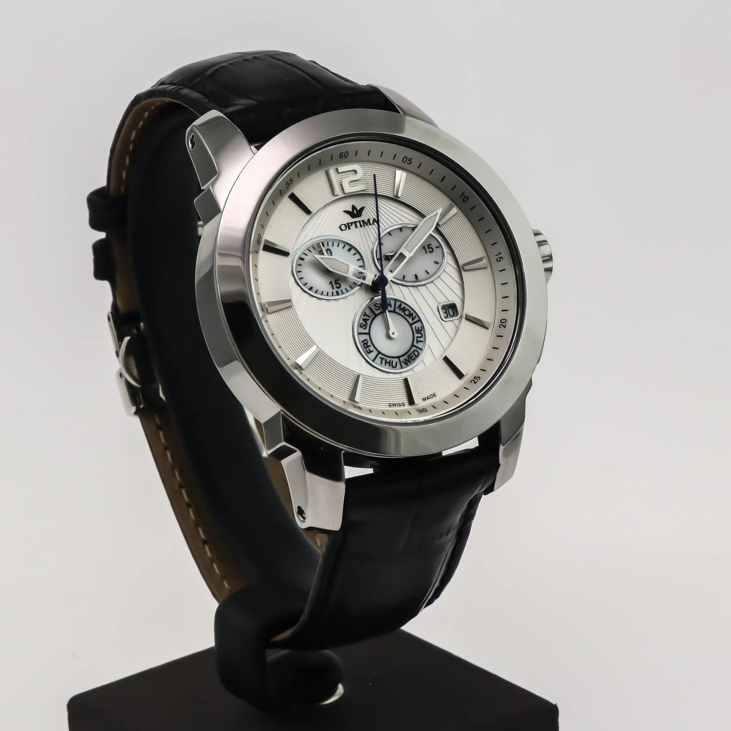 Optima • Swiss Chronograph Watch • Stainless Steel • Quartz • 46mm • OSC391