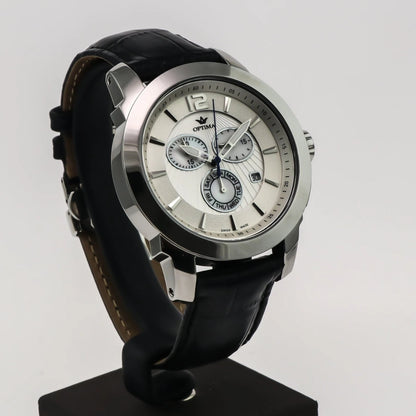 Optima • Swiss Chronograph Watch • Stainless Steel • Quartz • 46mm • OSC391