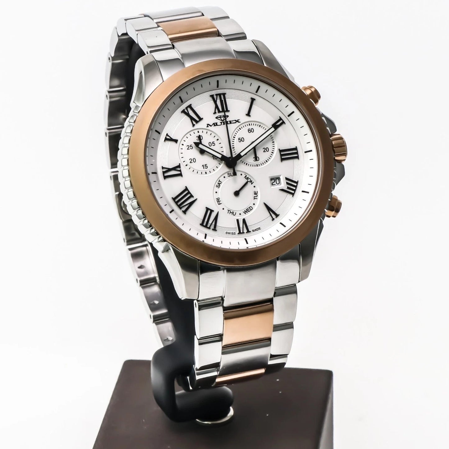 Murex Swiss 47mm Chronograph Watch Stainless Steel Quartz 5 ATM MUC539