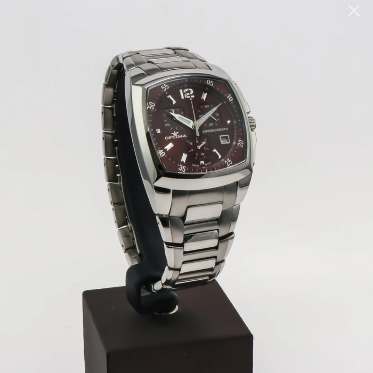 Optima Swiss Chronograph Watch 40.9x48.2mm Stainless Steel Quartz 3ATM OSC110