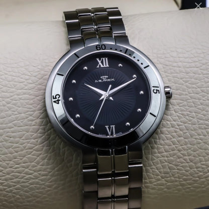 Murex • Swiss Watch • Stainless Steel • Quartz • 37mm • MUL502 • 5ATM Black MOP