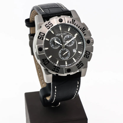 Mercury Swiss 44mm Stainless Steel Quartz Chronograph Watch 5ATM ME10225