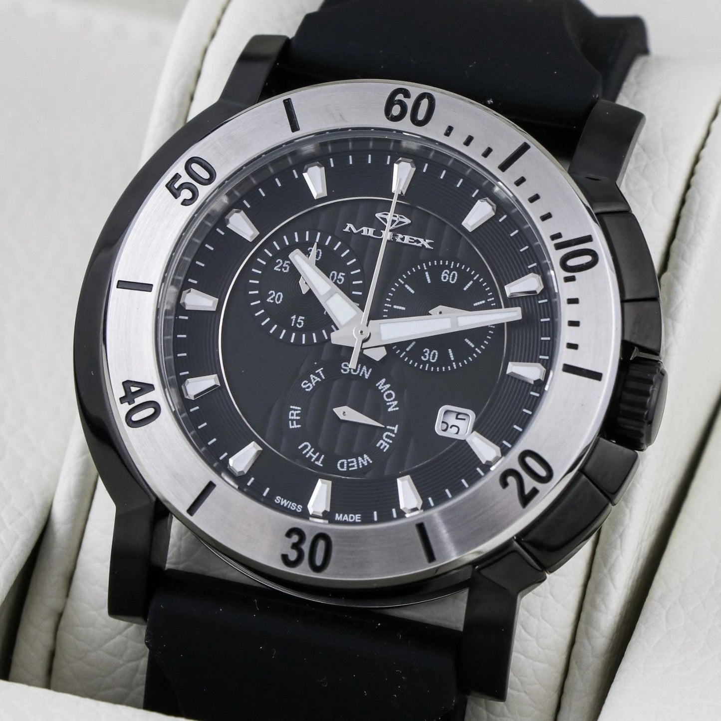 Murex • Swiss Chronograph Watch • Stainless Steel • Quartz • 48mm • MUC578