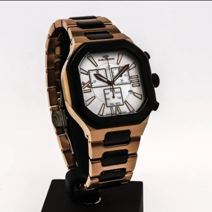 Murex Swiss Chronograph Quartz Watch Chocolate Date SubDay 3ATM ISC880