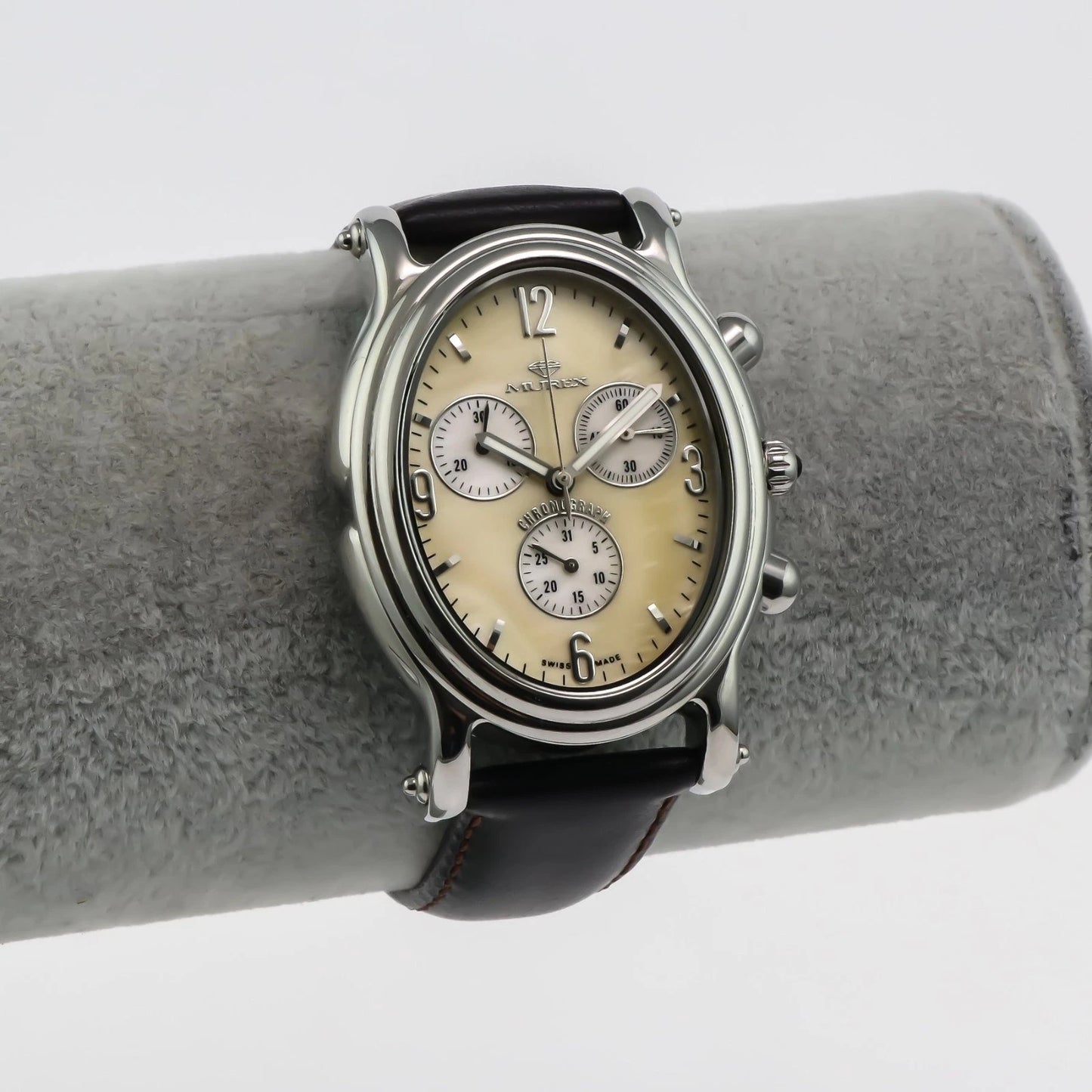 Murex Swiss Chronograph Watch Stainless Steel Quartz 35.7x48.20mm ISC627
