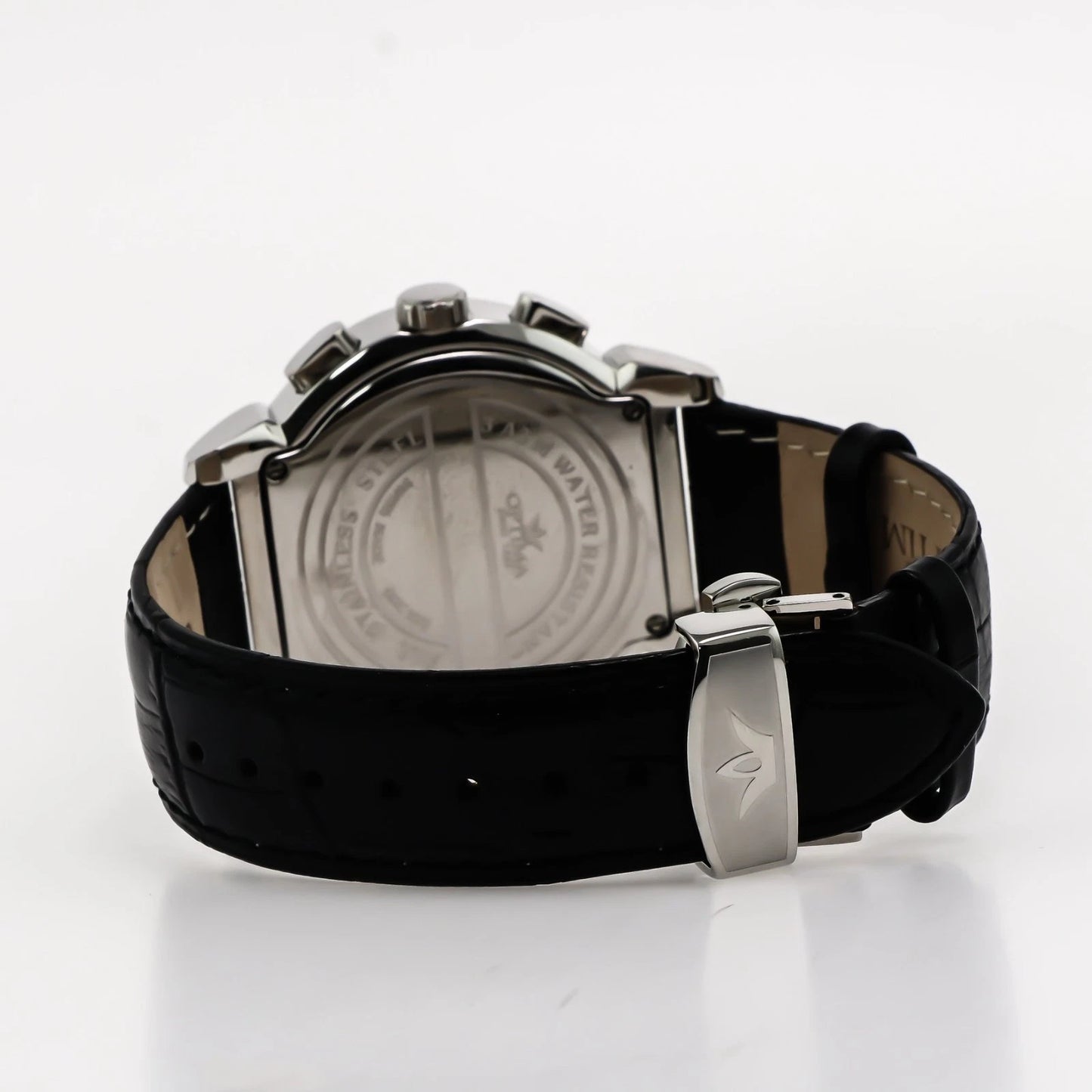 Optima Swiss Chronograph Watch Mens 45.9mm Stainless Steel Quartz 3ATM OSC233