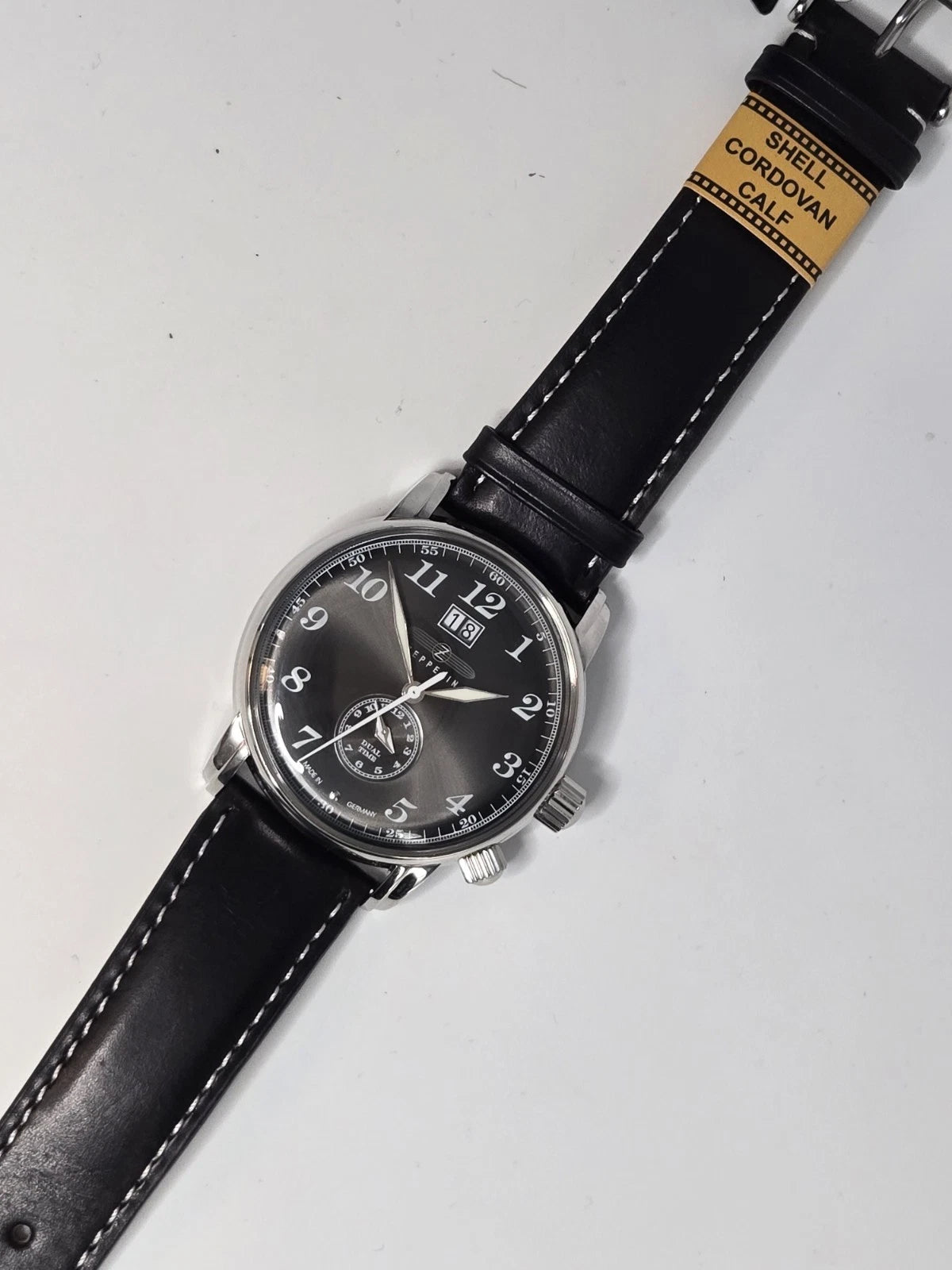 Graf Zeppelin • German Made Dual Time • Big Date Watch • Dual Crowns • 7644-2
