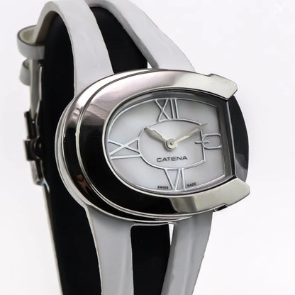 Catena Swiss 37mm Ronda Quartz Watch Stainless Steel 5ATM B001SCR13