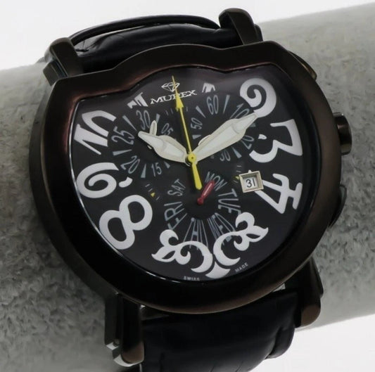 MUREX Swiss Chronograph Stainless Steel Quartz Watch 42.5x52mm 3ATM ISC792