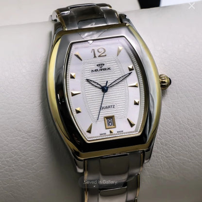 Murex Swiss Watch 45x42.5mm White Dial Stainless Steel Quartz 3ATM RSM542