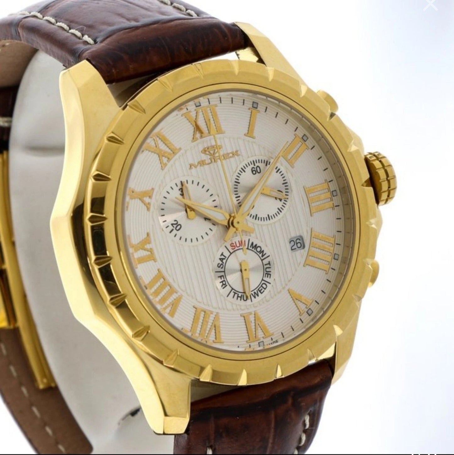 Murex Swiss 46mm Chronograph Quartz Watch Date SubDay 3ATM ISC832