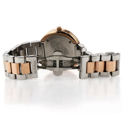 Geovani Swiss 38mm Stainless Steel & PVD Rose Gold Quartz Watch 3ATM GOL511