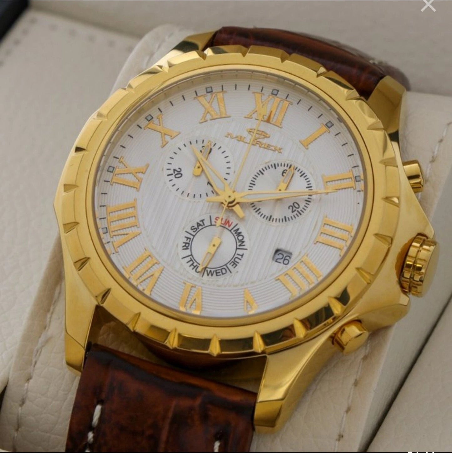 Murex Swiss 46mm Chronograph Quartz Watch Date SubDay 3ATM ISC832