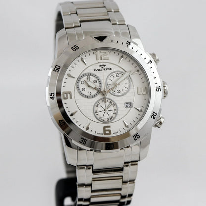 Murex Swiss 45mm Chronograph Watch Stainless Steel Quartz 5 ATM MUC508