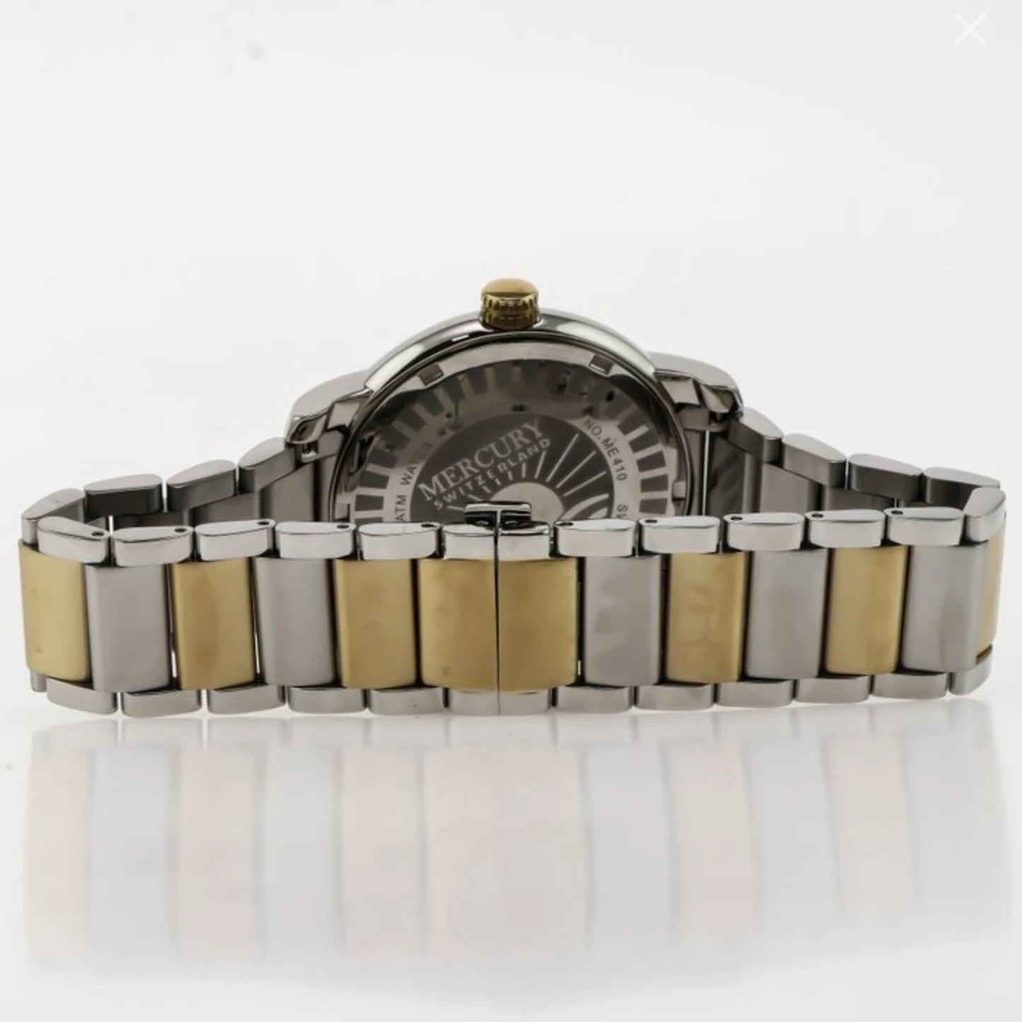 Mercury Swiss Watch Mens 41mm Stainless Steel & PVD Gold Quartz 5ATM ME410